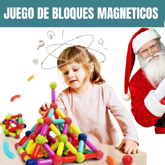 JUEGO DE BLOQUES MAGNETICOS 64 PZS